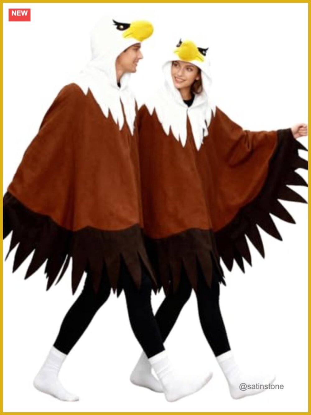 Eagle Hooded Cape Costume 100% Polyester Unisex Halloween Cosplay